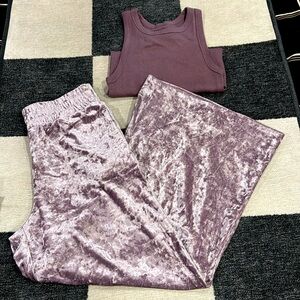 Cutest Target A New Day Outfit wide Leg Pant and Bodysuit set S/M